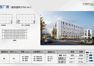金地威新金山智造園金山分層廠房出租 外立面好 跨度大