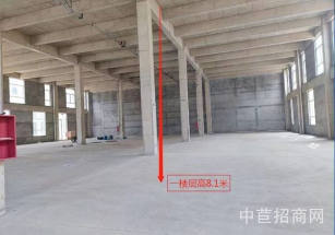 天能綠色制造產業園首層8米 5噸行車基礎，5噸地面承載，可環評貸款