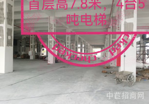 鼎晟愛普達科技園三水樂平鎮多層高標準廠房出租，丙類消防帶噴淋，底樓可搭貨架